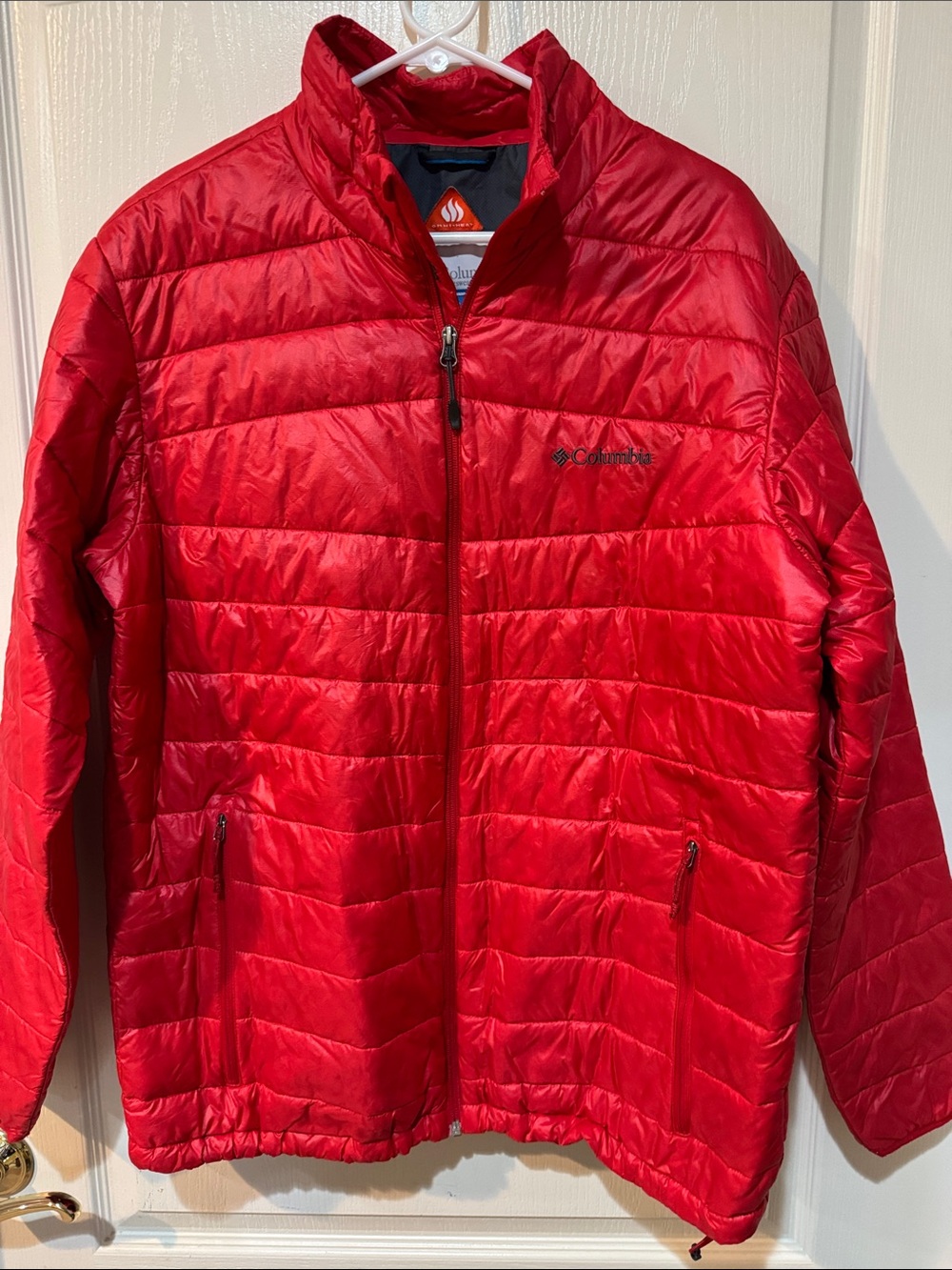 Columbia Red Quilted Packable Puffer Jacket